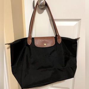 Longchamp Large Le Pliage Tote - Black